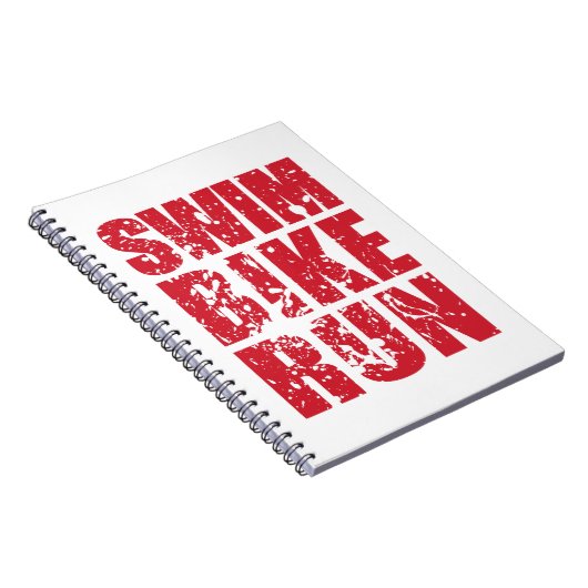 Carnet Design cool de triathlon (Côté Droit)