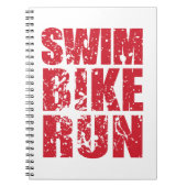 Carnet Design cool de triathlon (Devant)