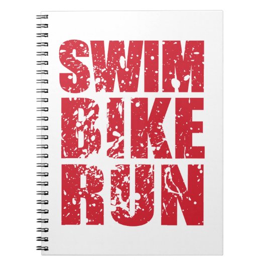 Carnet Design cool de triathlon (Devant)