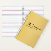 Carnet Design couleur or (À l'intérieur)