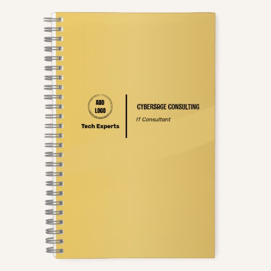 Carnet Design couleur or (Recto)