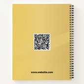 Carnet Design couleur or (Dos)