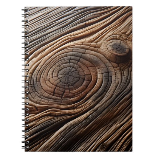Carnet Design d'art en bois Abstrait (Devant)