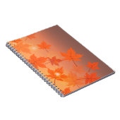 Carnet Design d'automne avec feuilles d'érable et effet b (Côté Droit)