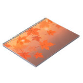 Carnet Design d'automne avec feuilles d'érable et effet b (Côté gauche)