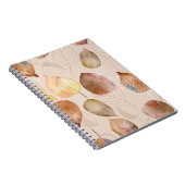 Carnet Design d'automne de feuille d'aquarelle graphique (Côté Droit)