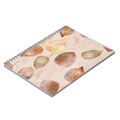Carnet Design d'automne de feuille d'aquarelle graphique (Côté gauche)