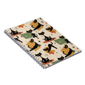 Carnet Design de chat atomique du milieu du siècle | Chat (Côté Droit)