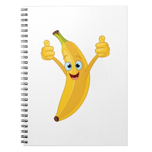 Carnet Design de dessin de banane (Devant)