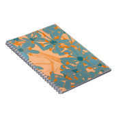 Carnet Design de feuille contemporain pêche (Côté Droit)