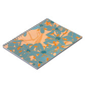 Carnet Design de feuille contemporain pêche (Côté gauche)