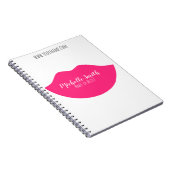 Carnet Design de lèvres roses Hot Carte de visite de maqu (Côté Droit)