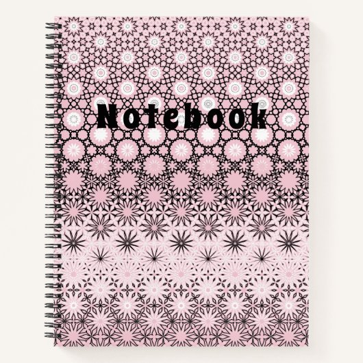 Carnet Design de métamorphose rose (Devant)