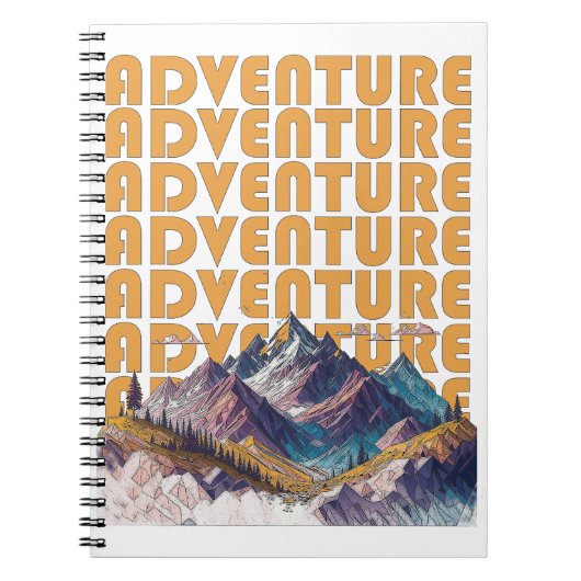 Carnet Design de montagne d'aventure (Devant)