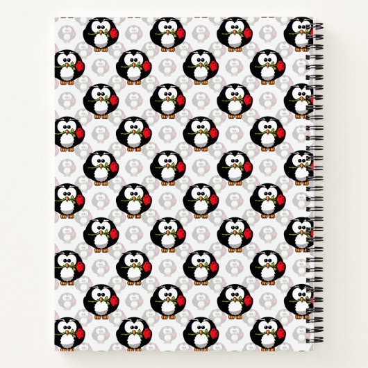 Carnet Design de Motif de surface de pingouin mou Imprime (Dos)