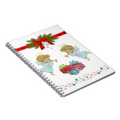 Carnet Design de Noël avec anges (Côté Droit)