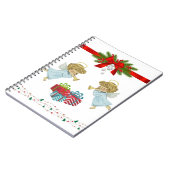 Carnet Design de Noël avec anges (Côté gauche)