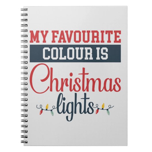Carnet Design de Noël avec lumières (Devant)