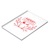 Carnet Design de Noël avec rennes (Côté gauche)