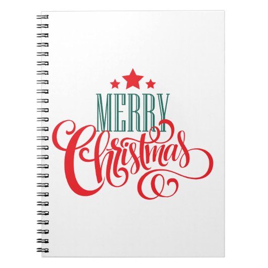 Carnet Design de Noël et étoiles (Devant)