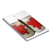 Carnet Design de papillon du drapeau canadien (Côté Droit)