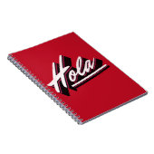 Carnet Design de texte Hola (Côté Droit)