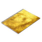 Carnet Design de Texture Dorée Luxueux (Côté gauche)