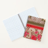 Carnet Design de tissu complexe avec motifs floraux (Intérieur)