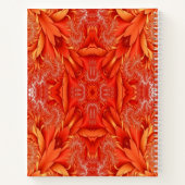 Carnet Design délicat de la plume fractée - rouge (Dos)