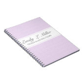 Carnet Design d'entreprise moderne Lavender Chic Executiv (Côté Droit)