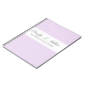 Carnet Design d'entreprise moderne Lavender Chic Executiv (Côté gauche)