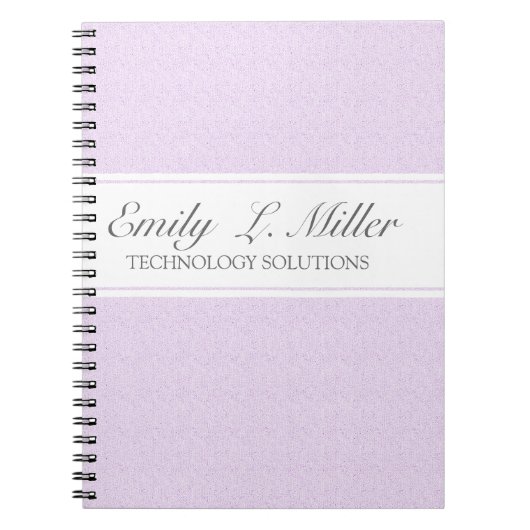 Carnet Design d'entreprise moderne Lavender Chic Executiv (Devant)