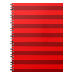Carnet Design des rayures rouge et marron