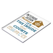 Carnet Design d'intérieur parce que c'est l'intérieur qui (Côté gauche)