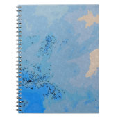 Carnet Design du ciel bleu Pastel (Devant)