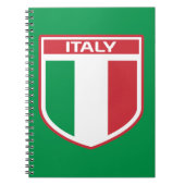 Carnet Design du drapeau/de l'insigne en Italie (Devant)