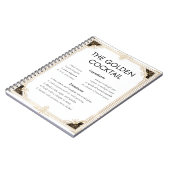 Carnet Design élégant Art Déco Reco Recette (Côté gauche)