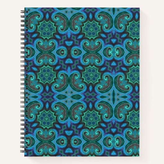 Carnet Design en dalles bleu profond (Devant)