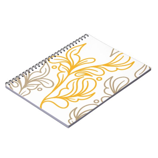 Carnet Design en feuille Boho d'or (Côté gauche)
