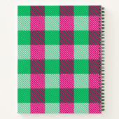 Carnet Design En vichy chèque rose (Dos)