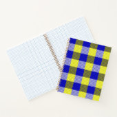 Carnet Design En vichy jaune bleu (Intérieur)