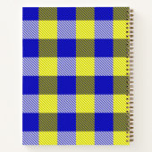 Carnet Design En vichy jaune bleu (Dos)