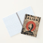 Carnet Design extraterrestre Alien gris classique (Intérieur)