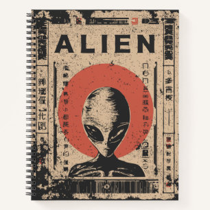 Carnet Design extraterrestre Alien gris classique