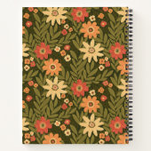 Carnet Design floral botanique dans les tons terre (Dos)