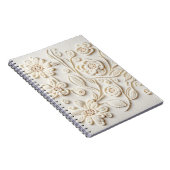 Carnet Design floral ivoirien brodé (Côté Droit)