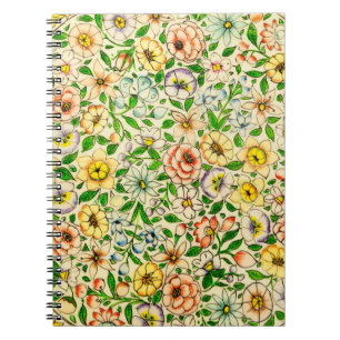 Carnet Design floral traditionnel indien de printemps