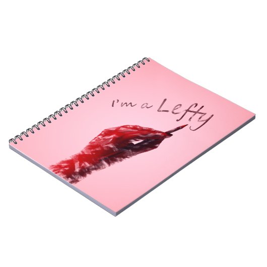 Carnet Design gaucher, je suis un message gaucher (Côté gauche)