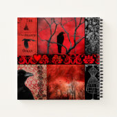 Carnet Design gothique Rouge Et Noir (Dos)