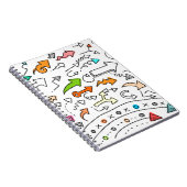 Carnet Design graphique d'art motif de bureau (Côté Droit)